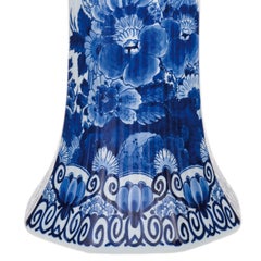 Dutch Delft Blue handpainted ceramic vase by Royal Delft, Original Blue collect.