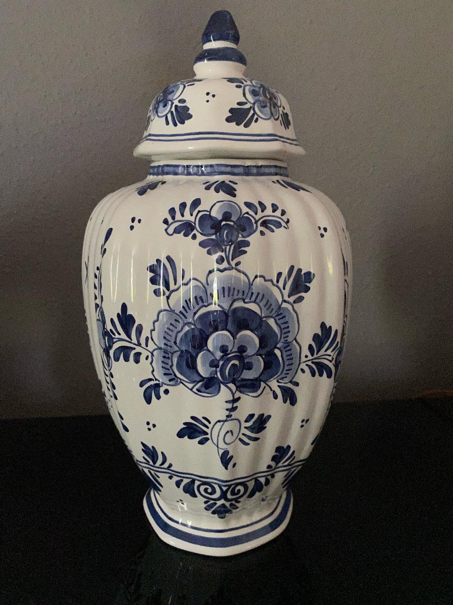 hand painted delft holland vase