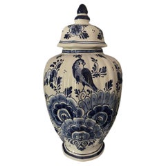 Vintage Dutch Delft Blue Handpainted Vase