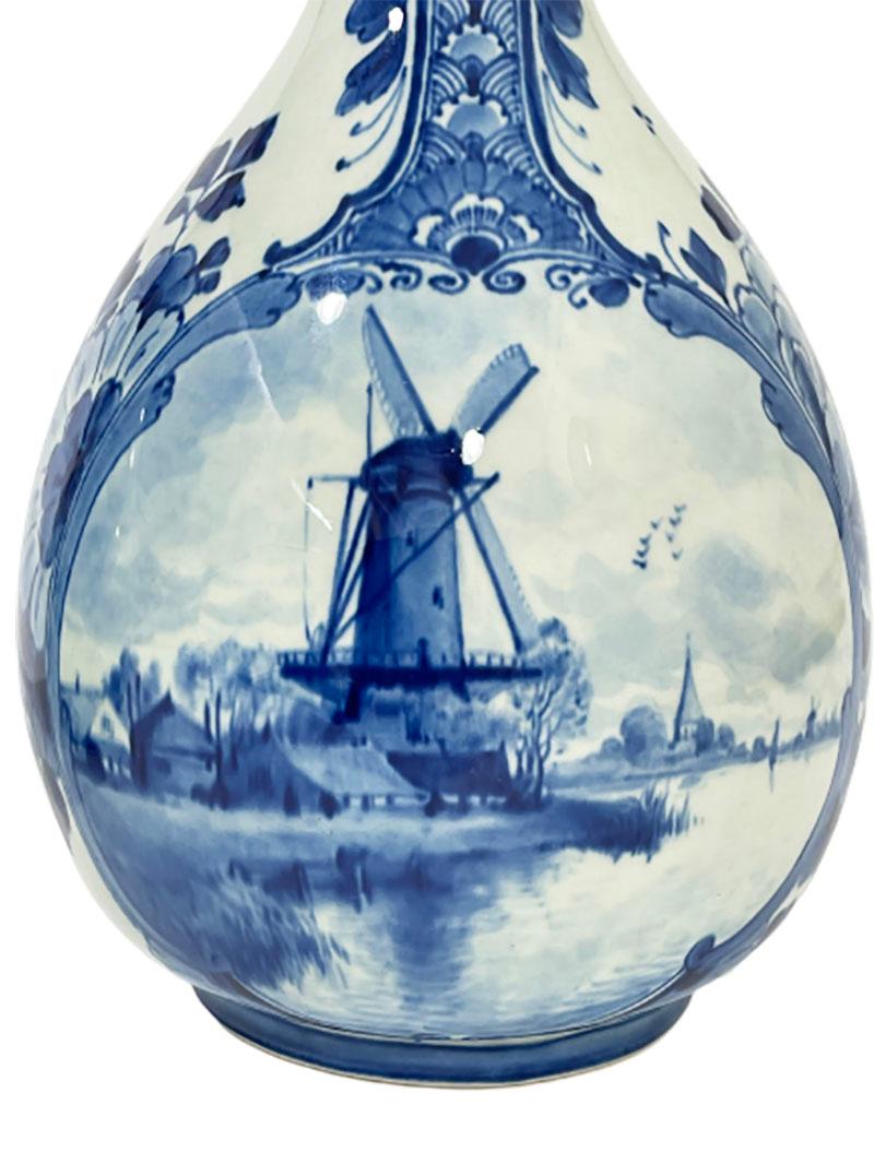 Earthenware Dutch Delft Porceleyne Fles Jugs, 1899-1903 For Sale