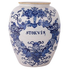 Bote de tabaco holandés de Delft: Stokvis, Siglo XVIII