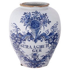 Tabaquera holandesa de Delft: Straasburger, Siglo XVIII