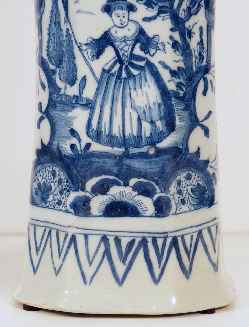 Dutch Delft Vases by Jan Jansz, Van Der Kloot from the 19th Century For Sale 11