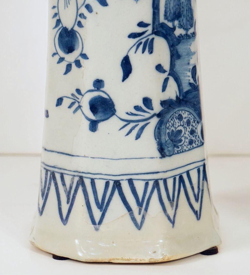 Dutch Delft Vases by Jan Jansz, Van Der Kloot from the 19th Century For Sale 2