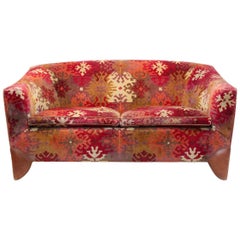 Dutch Design 2-Seat Sofa with Graphical Print, 1980s