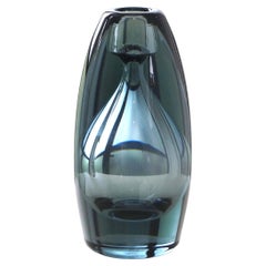 Dutch design blue vase with a decanter silhouet , model 0801, A.D. Copier, 1974