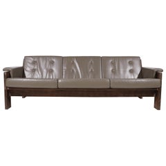 Dutch Design Mid-Century Modern Martin Visser Sofa Leather Wenge