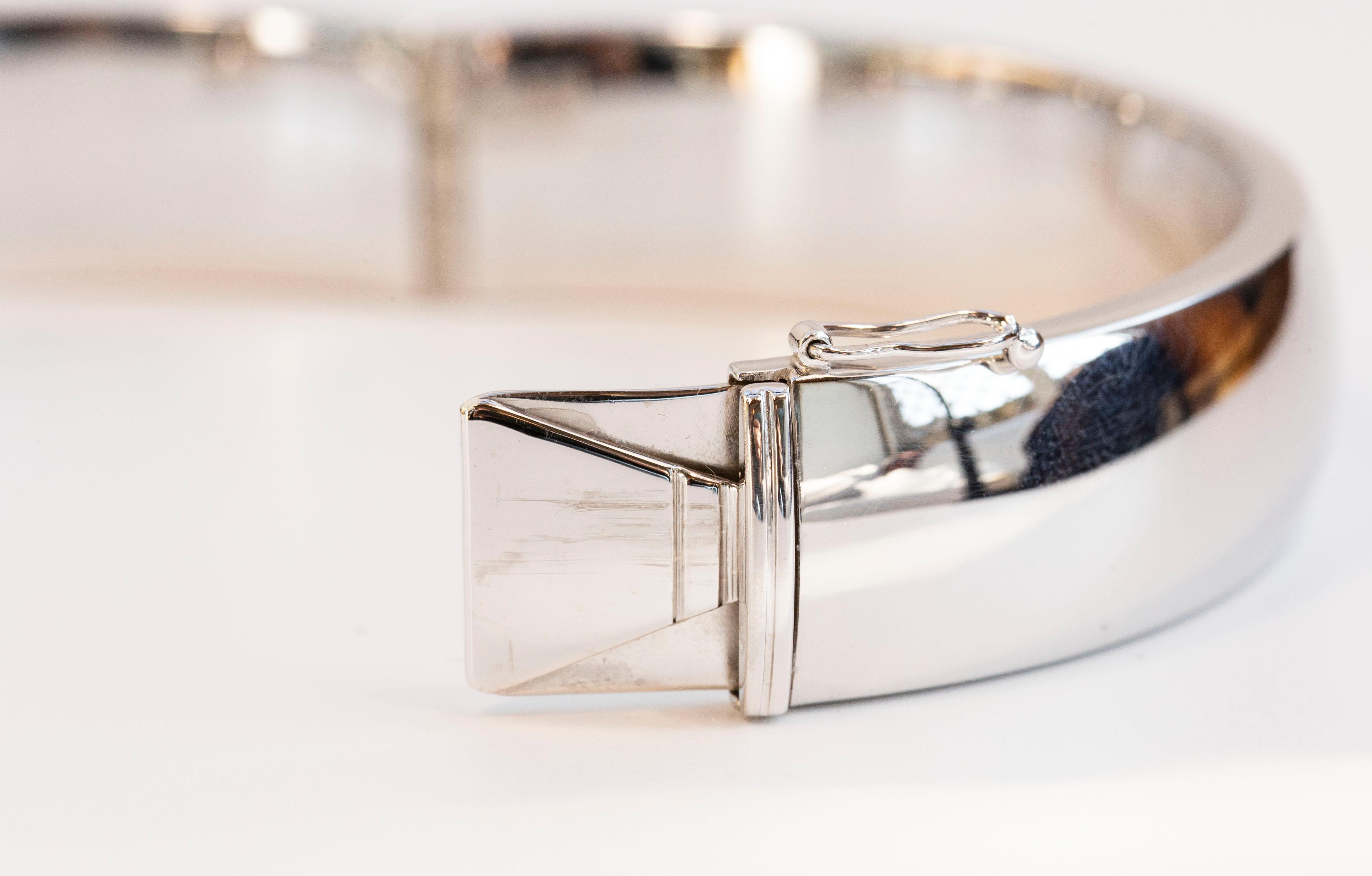 Bracciale Minimalista Moderno d'Argento dal Design Olandese in vendita 5