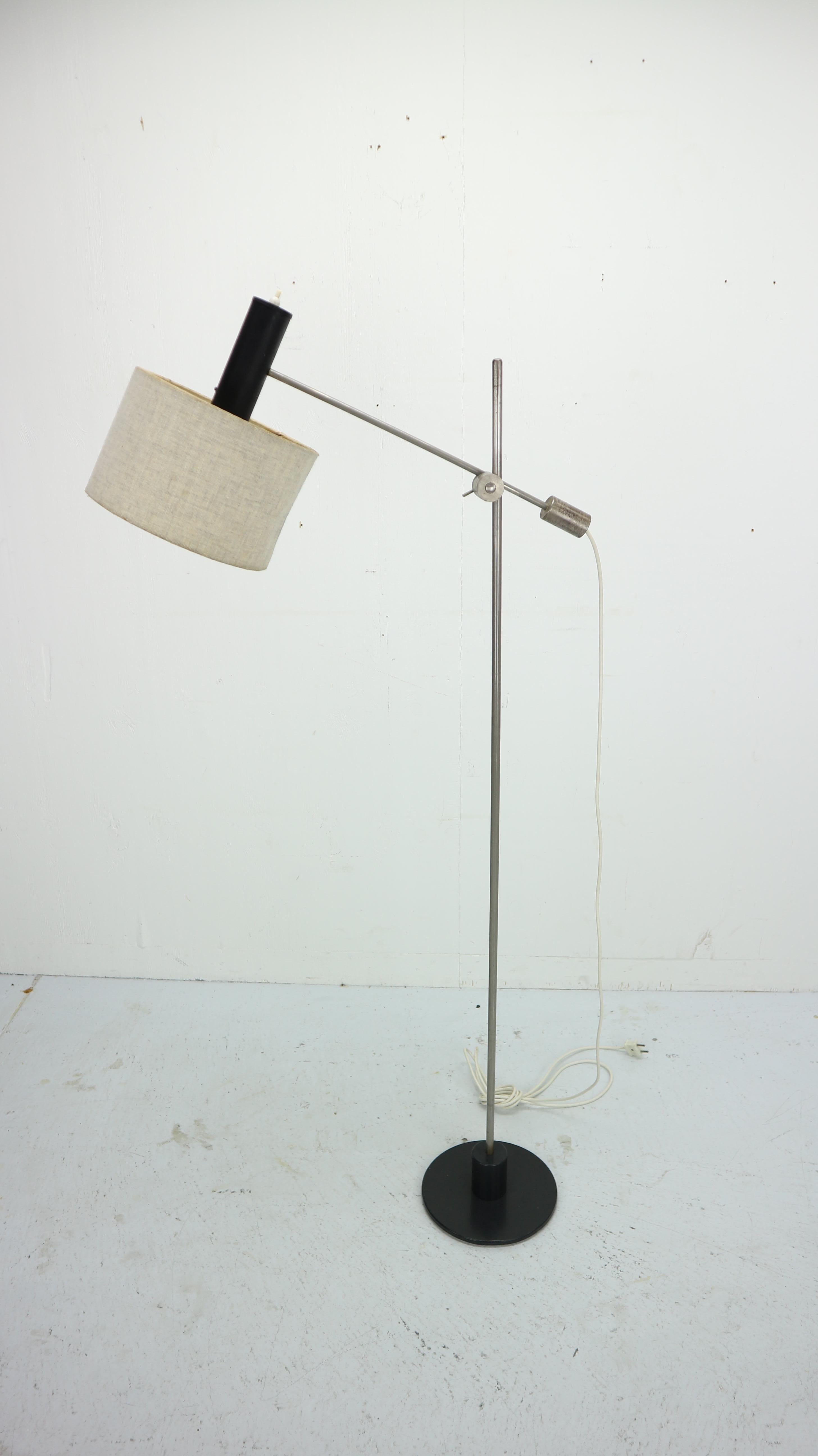 Mid-20th Century Dutch Design Minimalistic Adjustable Floor Lamp By Anvia, 1950