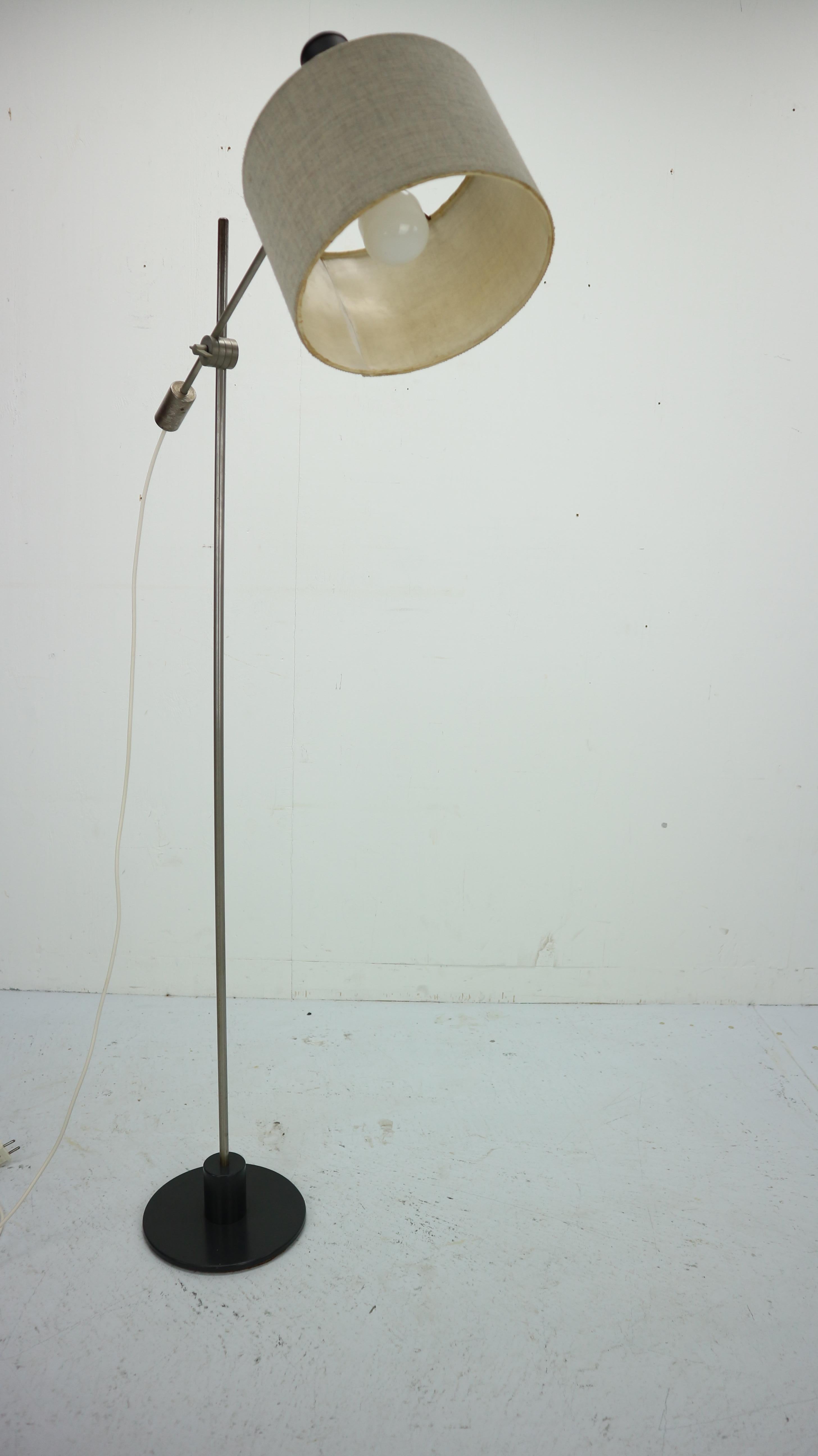 Metal Dutch Design Minimalistic Adjustable Floor Lamp By Anvia, 1950