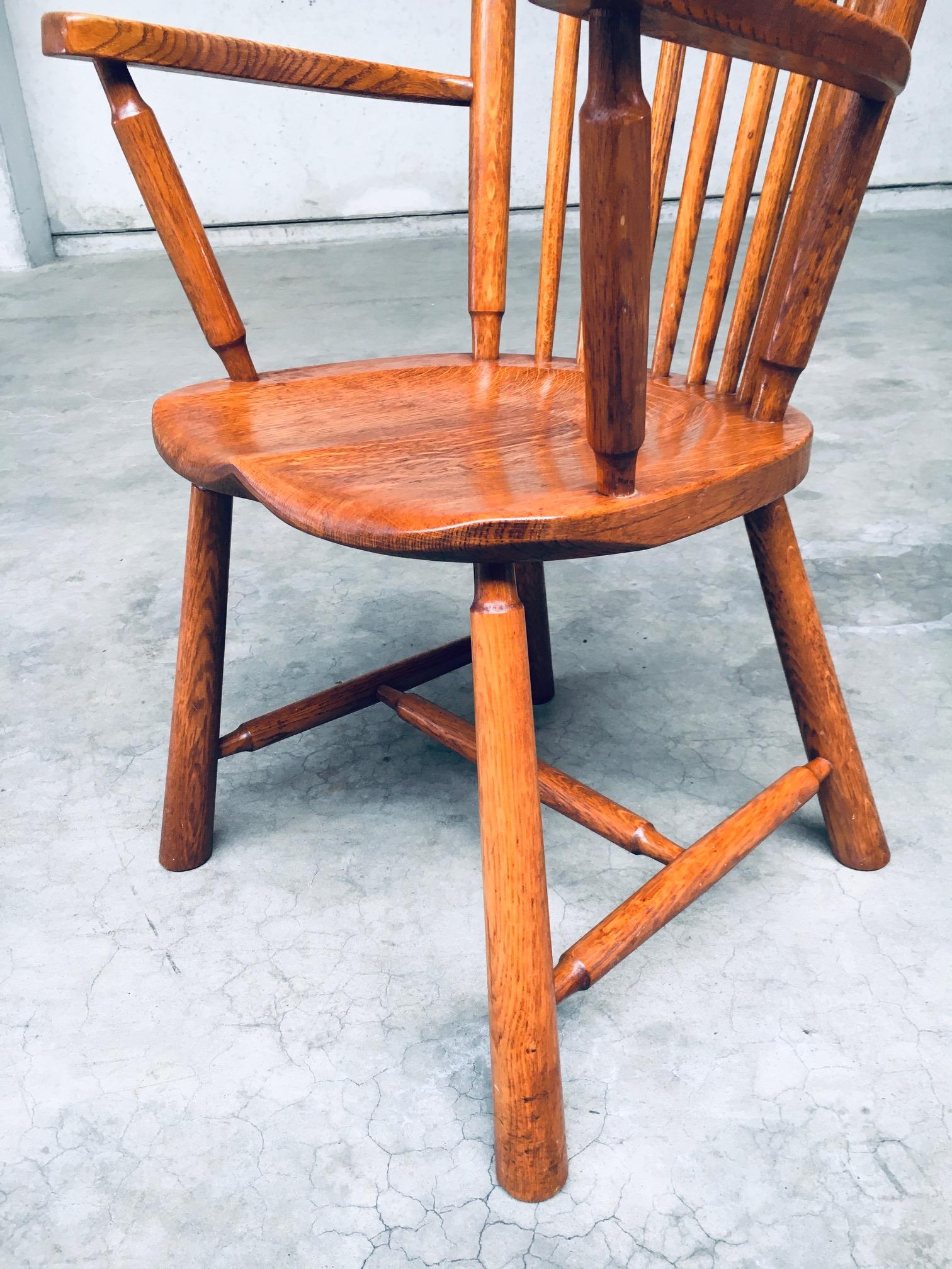 Dutch Design Oak Arm Chair set by De Ster Gelderland, Netherlands 1960's For Sale 10