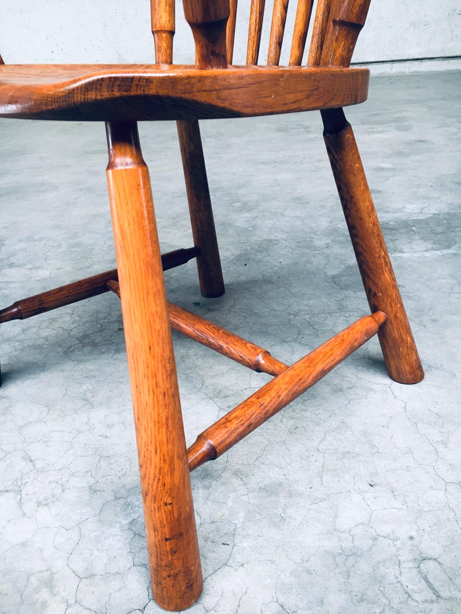 Dutch Design Oak Arm Chair set by De Ster Gelderland, Netherlands 1960's For Sale 13