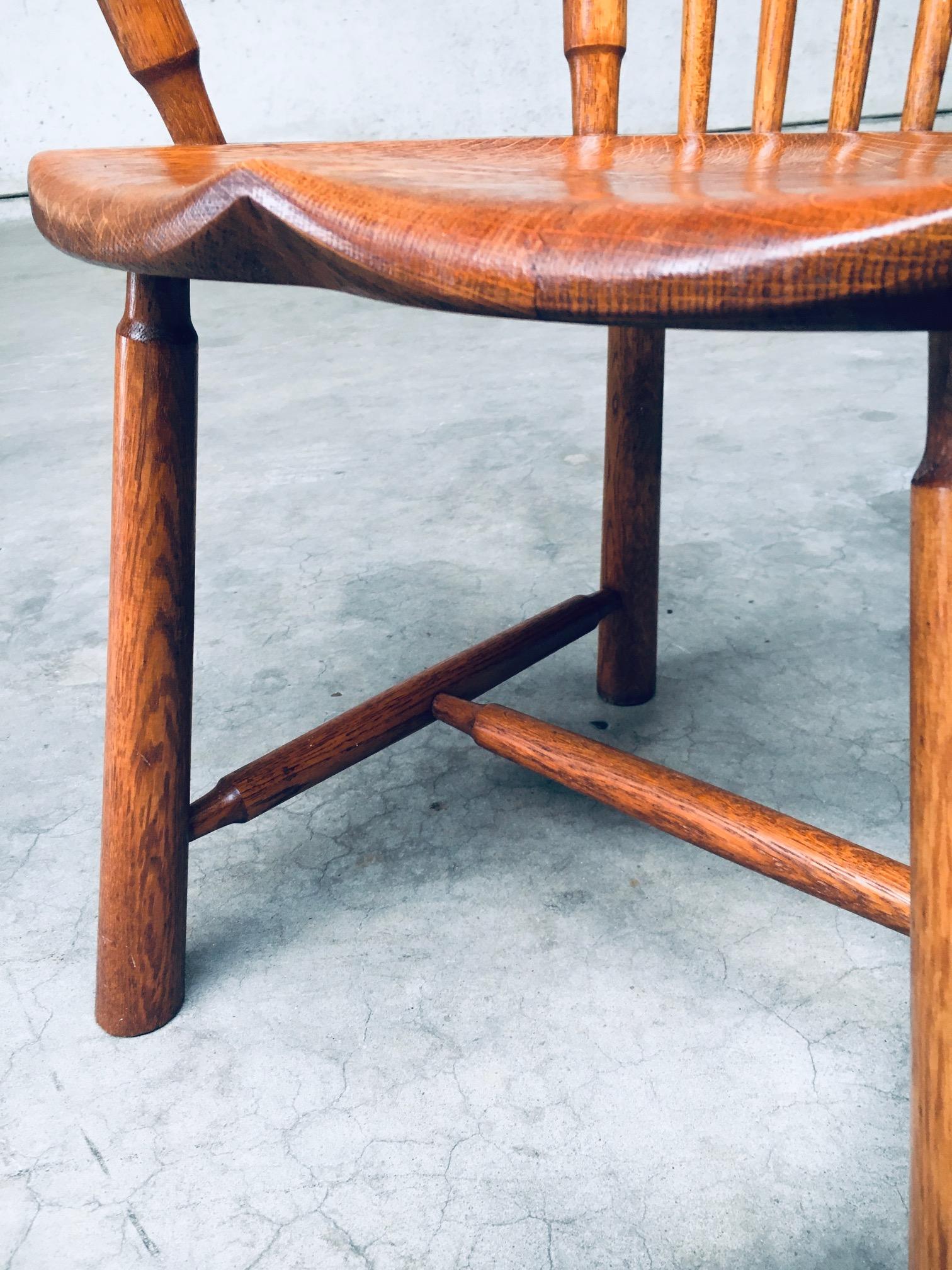 Dutch Design Oak Arm Chair set by De Ster Gelderland, Netherlands 1960's For Sale 14