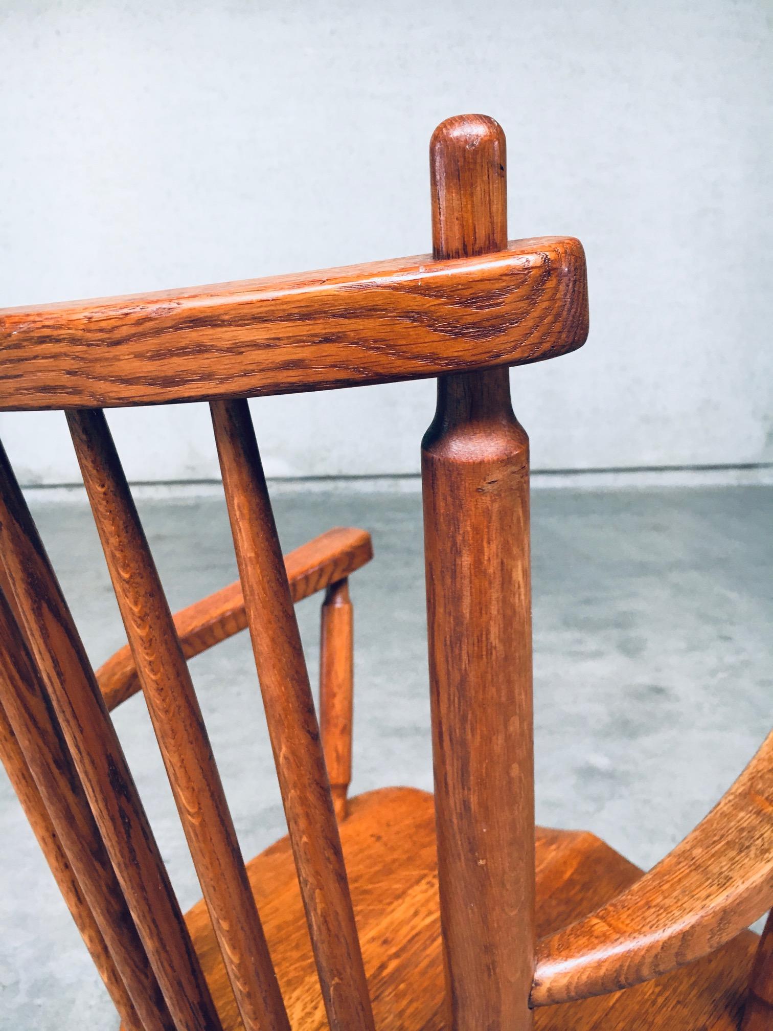 Dutch Design Oak Arm Chair set by De Ster Gelderland, Netherlands 1960's For Sale 15