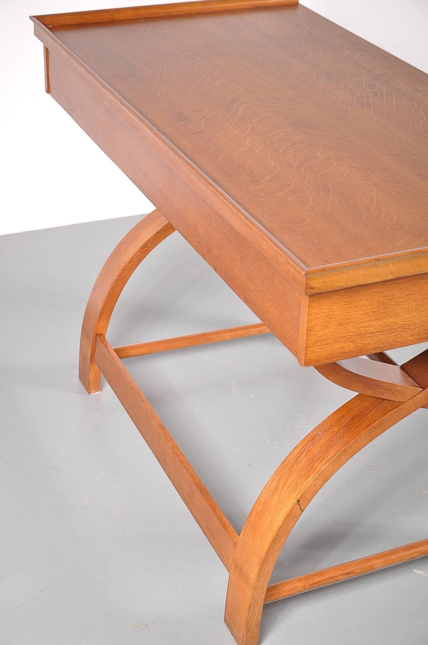 Dutch Design Oak Desk, 1940 3