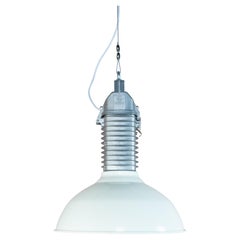 Used Dutch Design Philips Industrial Lamp PH001 White 