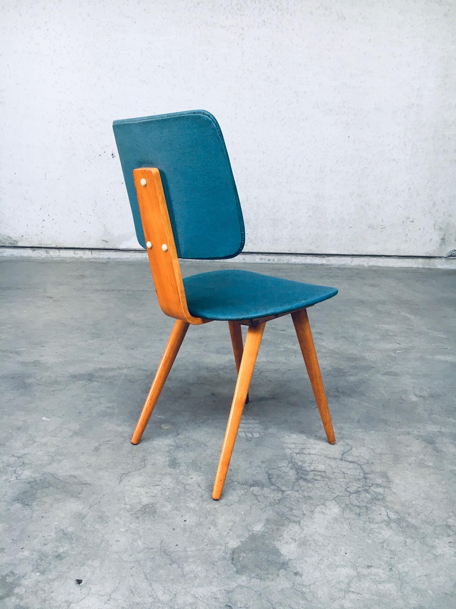Dutch Design Side Chair Set by Cor Alons, Netherlands, 1950s 4