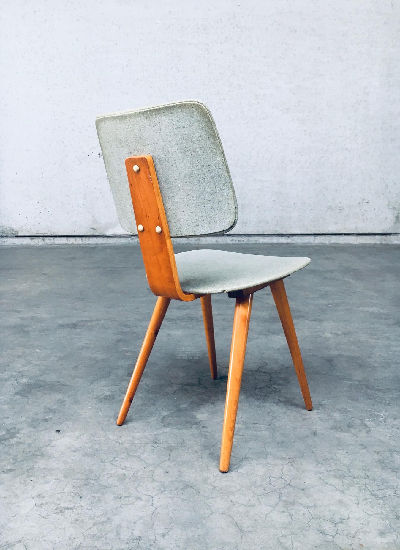 Dutch Design Side Chair Set by Cor Alons, Netherlands, 1950s 8