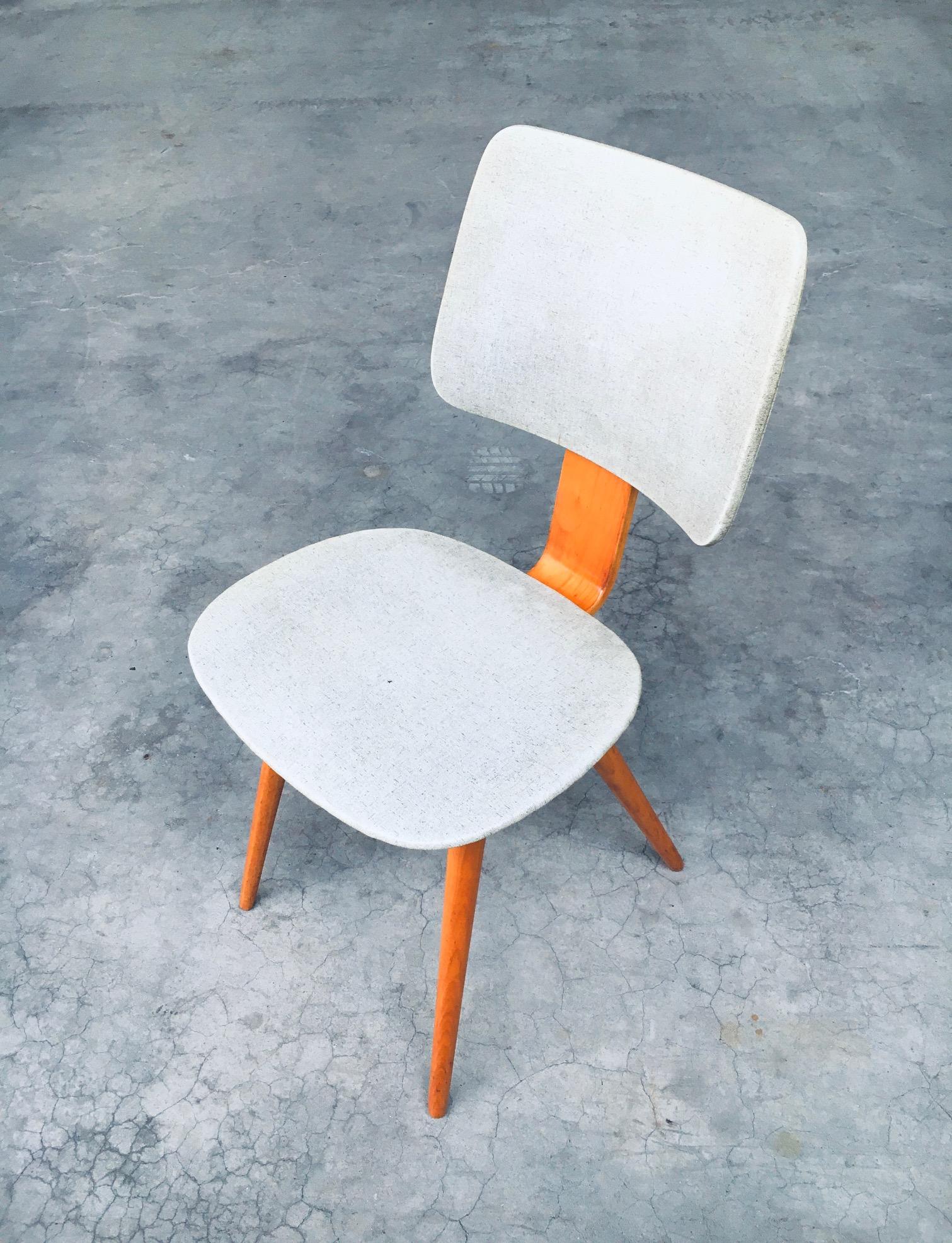 Dutch Design Side Chair Set by Cor Alons, Netherlands, 1950s 10