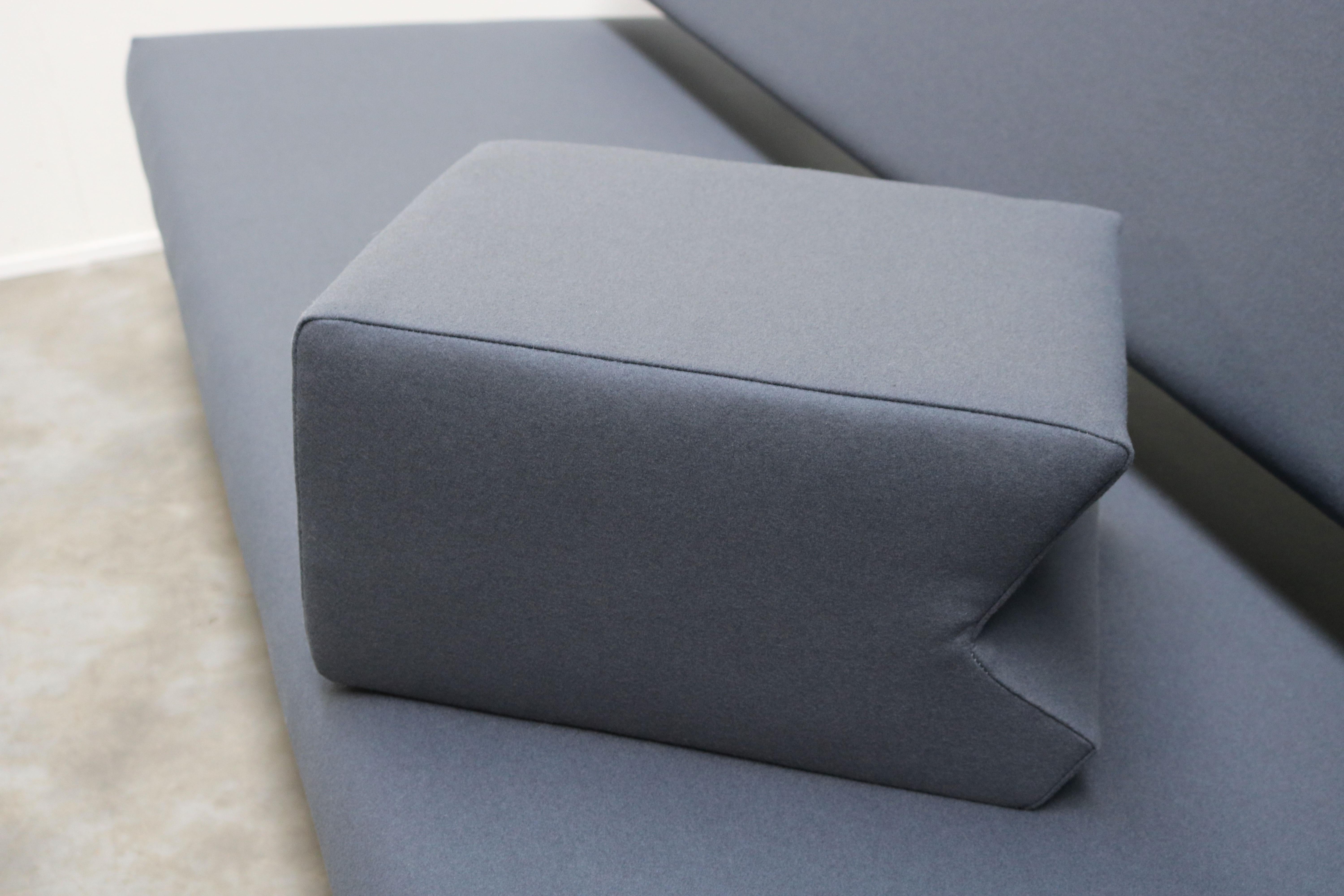 Dutch Design Sofa / Daybed BR02 by Martin Visser for Spectrum 1960s Grey Chrome 7