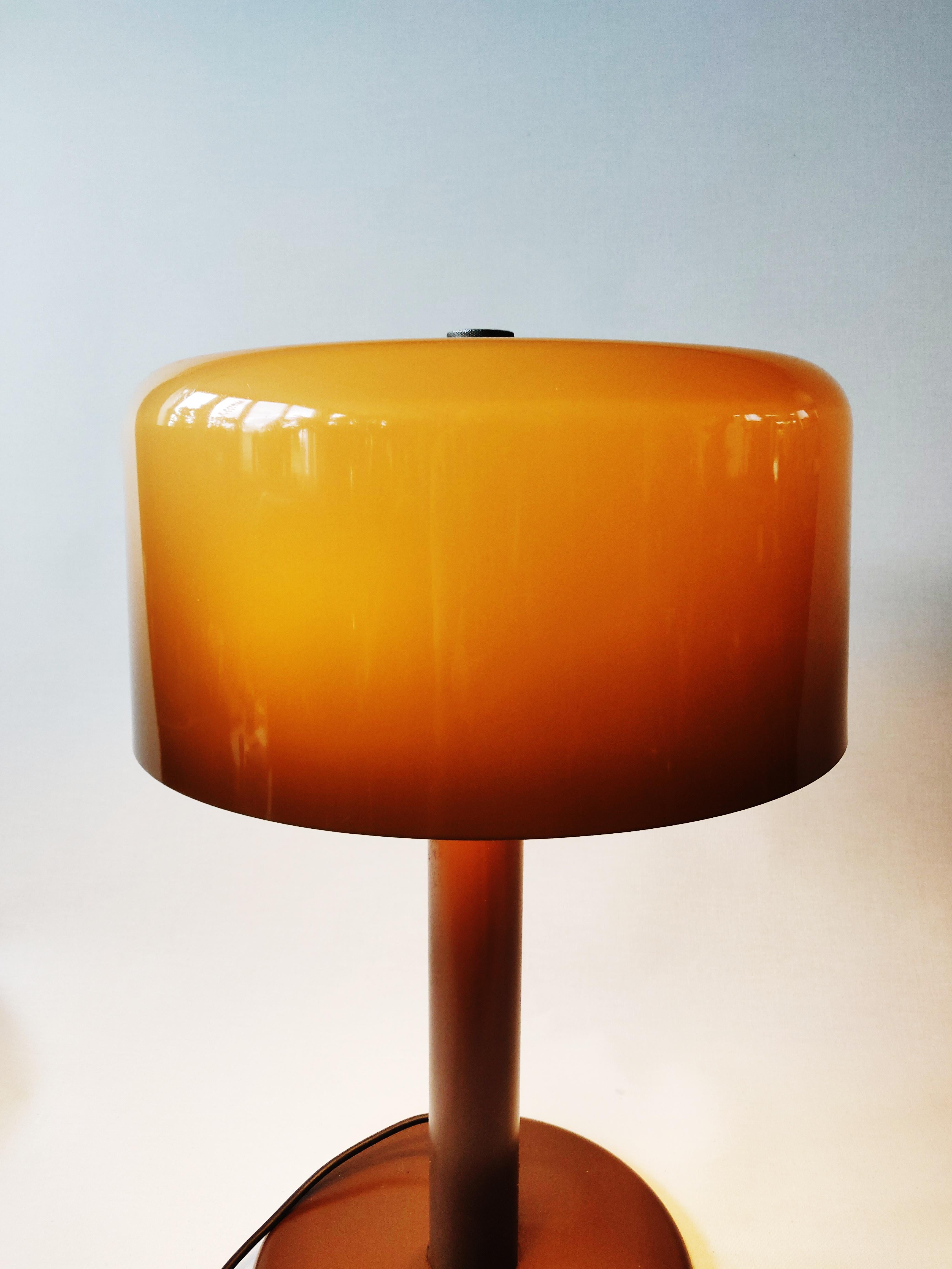Metal Dutch Design Space Age Table Lamp by Dijkstra Lampen, 1960s