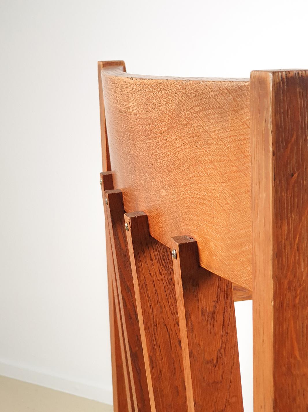 Minimalist Dutch Design the Hague School Wooden Chair