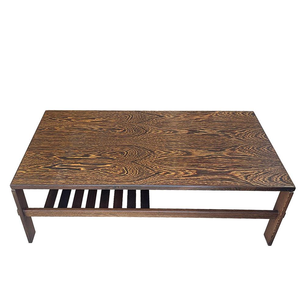 Table basse design hollandaise en wengé en vente 3