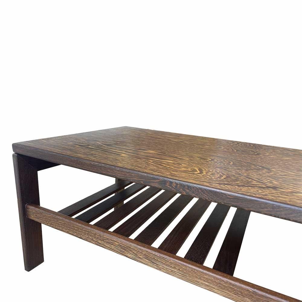 Dutch design wenge coffee table In Good Condition For Sale In PARIS, FR