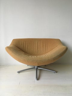 Dutch Design Yellow Swivel Chair, Model Gigi by Gerard Van Den Berg, 1990s
