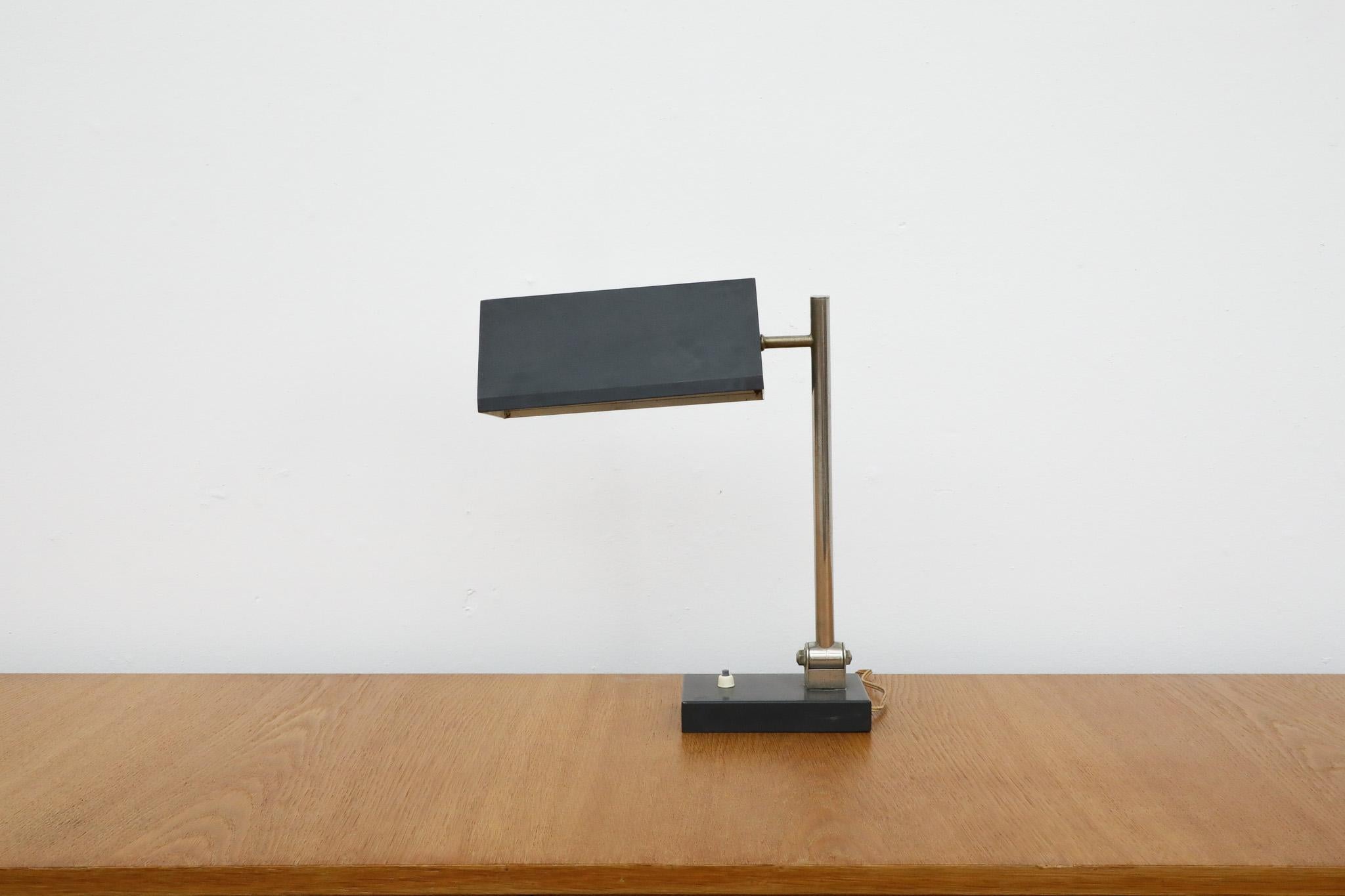 Mid-Century Modern Dutch Desk Lamp by H. Busquet for Hala, 1950s