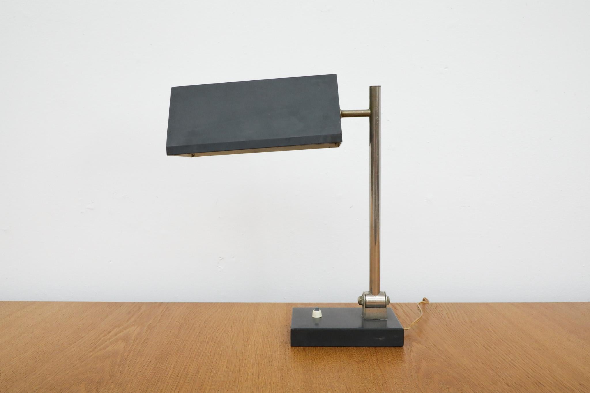 Dutch Desk Lamp by H. Busquet for Hala, 1950s 3