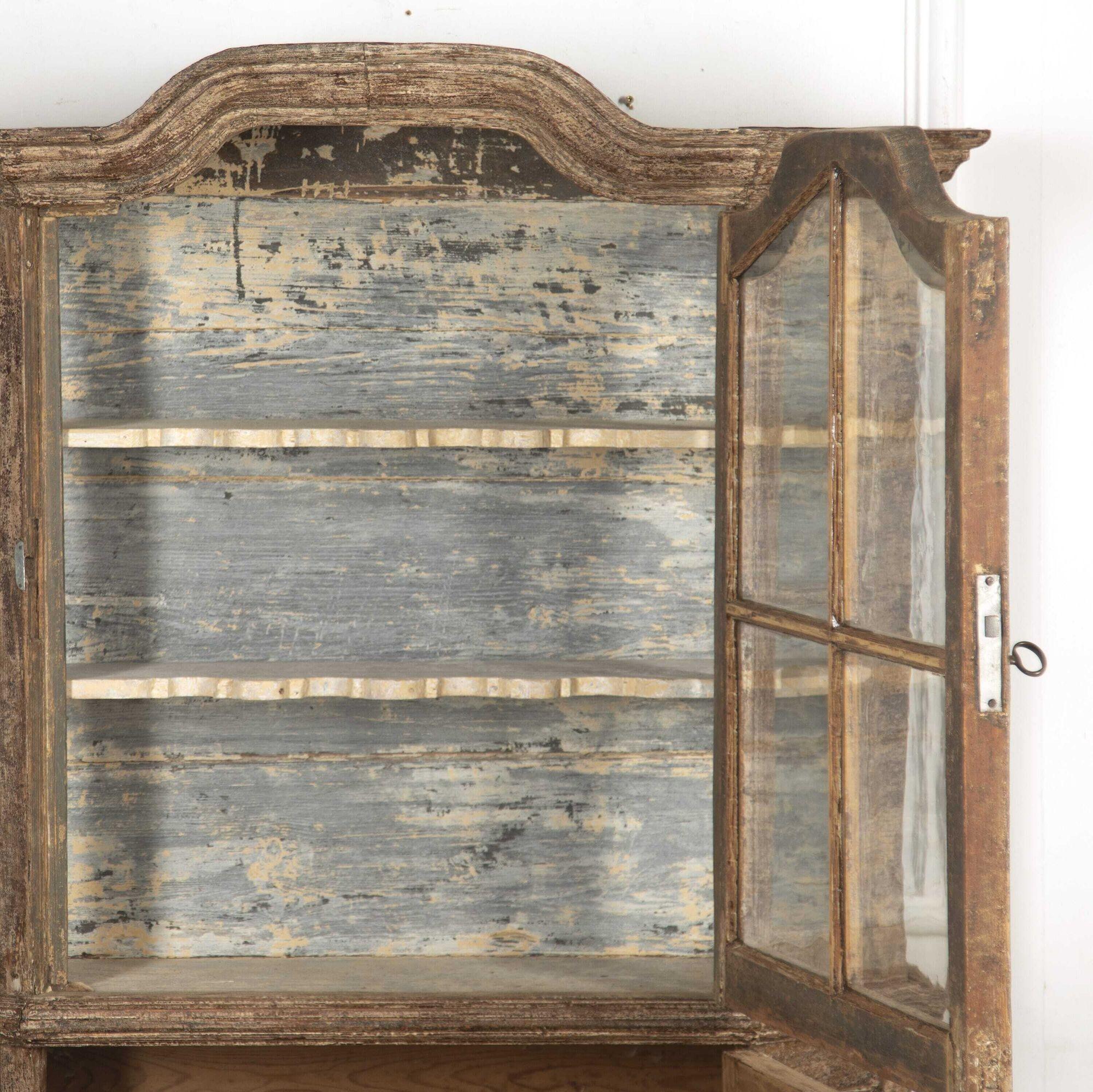 19th Century Dutch Display Cabinet For Sale