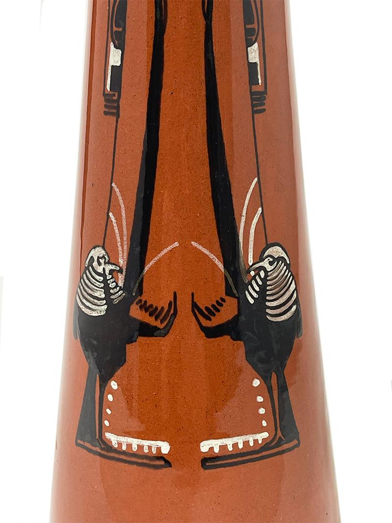 Vaso olandese Dordtsche Kunstpotterij D.K.P. di De Bruin e van der Vet, 1905 ca. in vendita 3