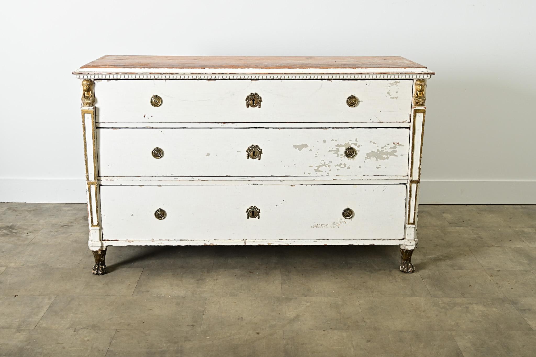 Colonial hollandais Commode Empire hollandaise du 19e siècle en vente