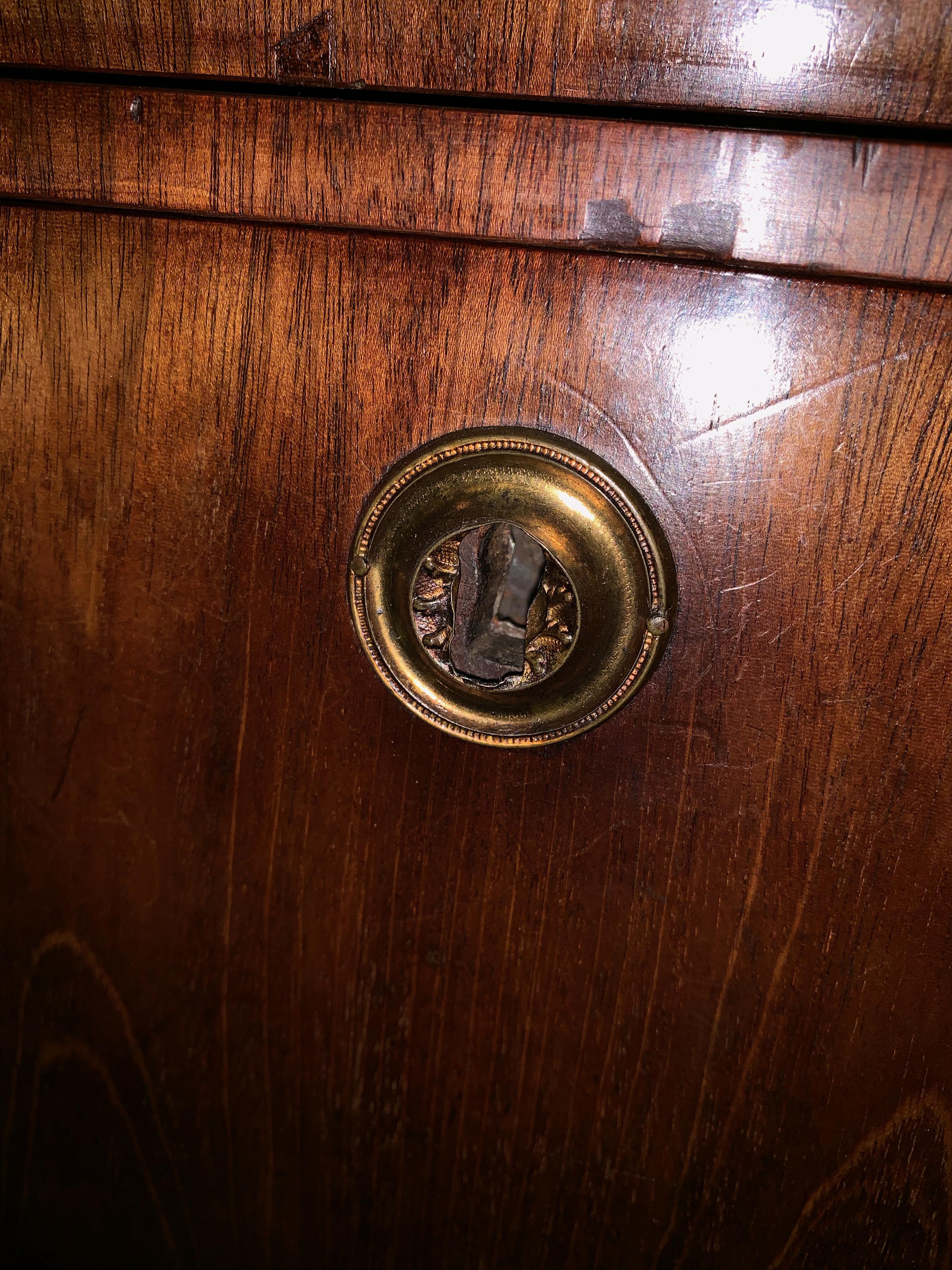 Plated Dutch Empire 6-Drawers Chiffoniére