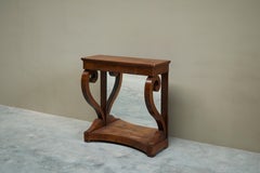 Dutch Empire Console Table with Integrated Mirror Early 19th Century