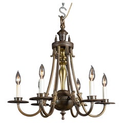 Dutch Empire Late 19th Century Bronze Chandelier