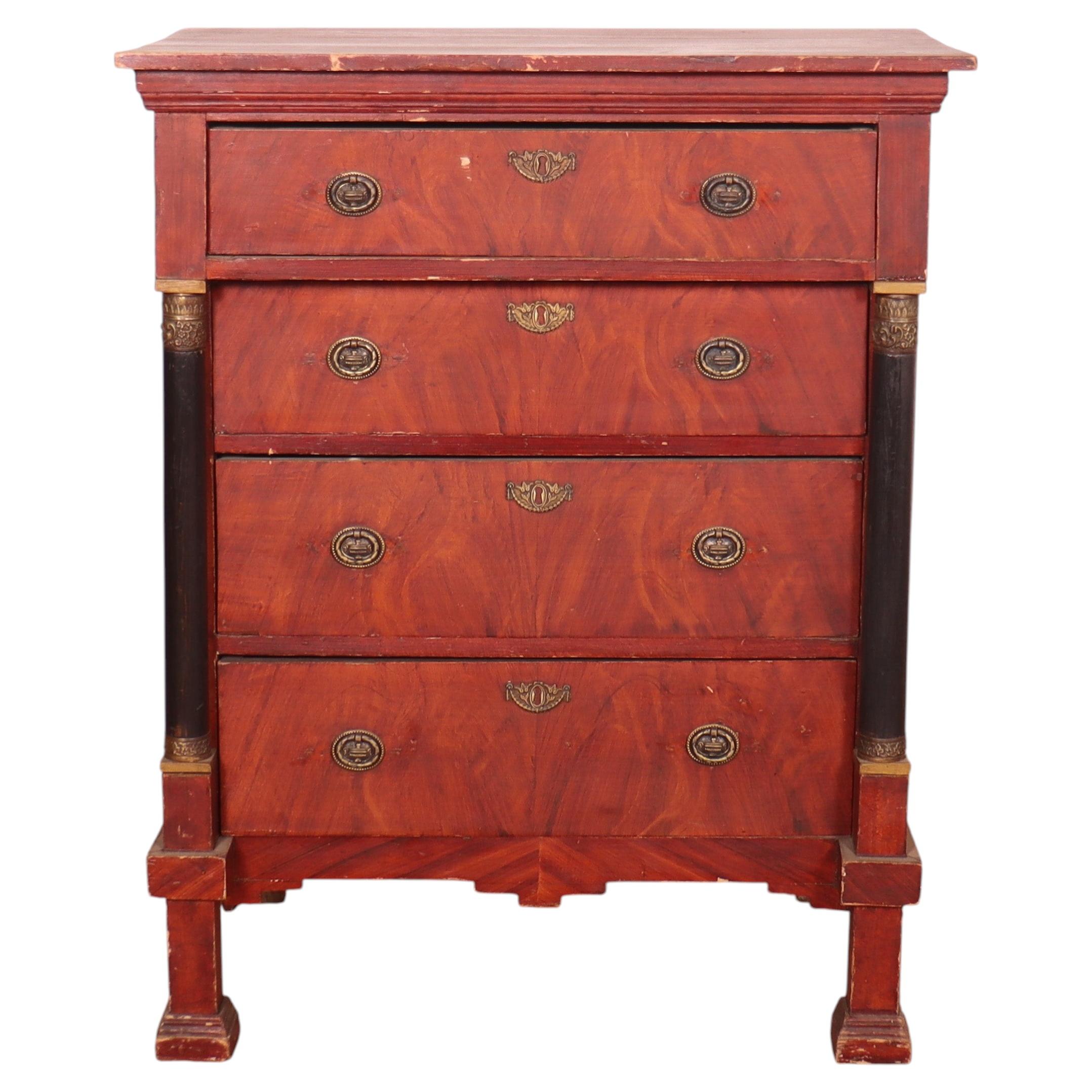 Dutch Empire Style Commode For Sale