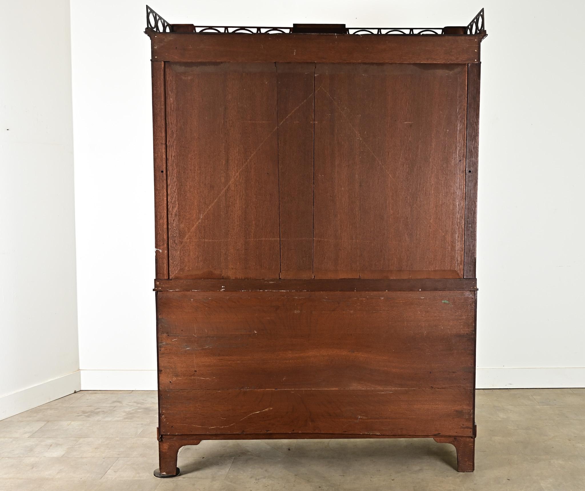 Dutch Empire Style Mahogany Linen Press 7