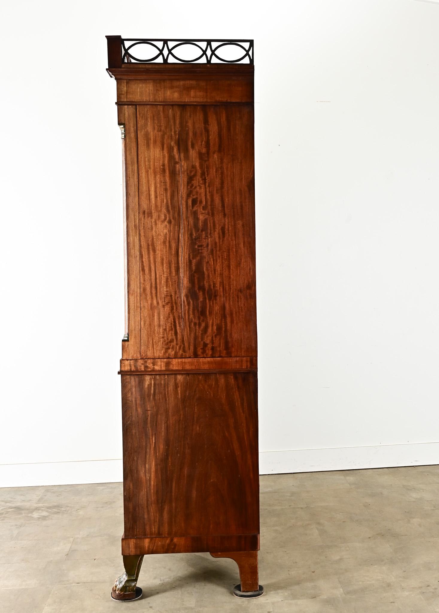 Dutch Empire Style Mahogany Linen Press 8