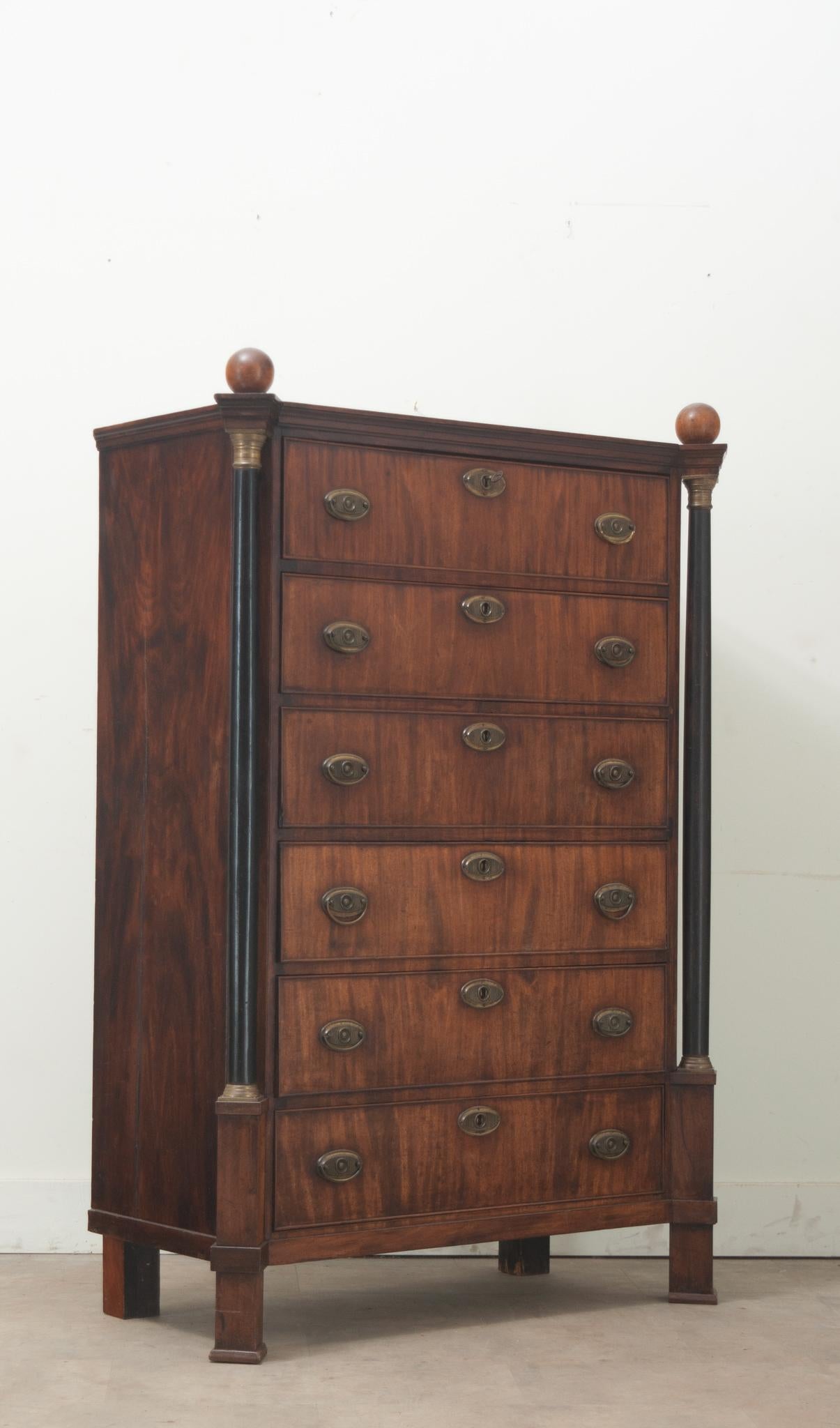 Dutch Empire Style Tall Chest For Sale 5