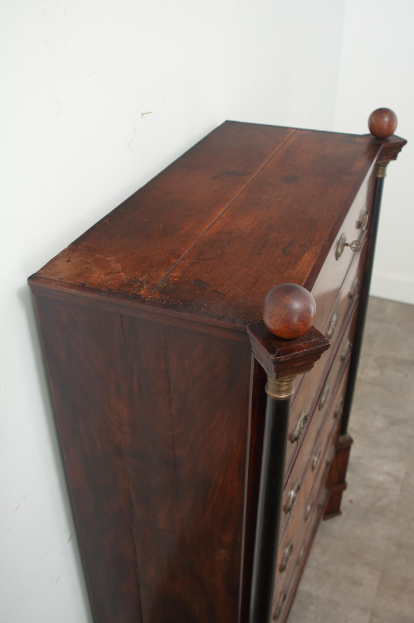 Dutch Empire Style Tall Chest For Sale 1