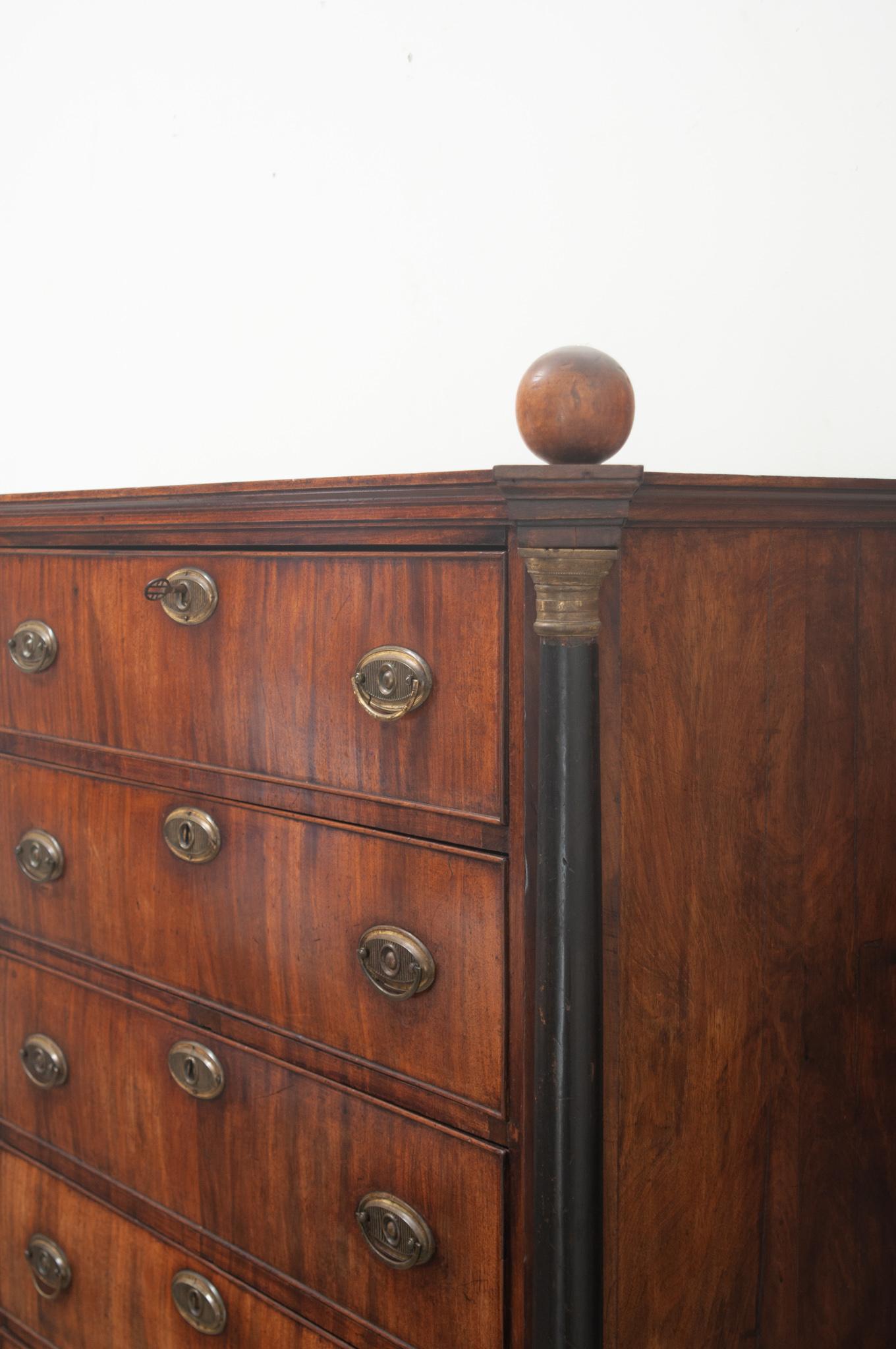 Dutch Empire Style Tall Chest For Sale 3