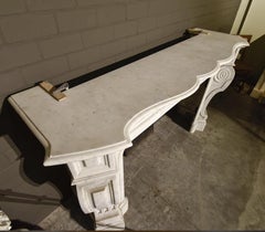 Antique 19th century Dutch Fireplace Mantel