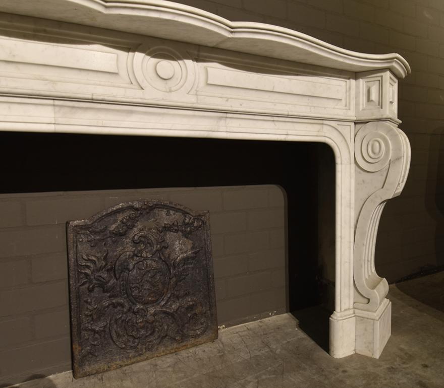 Mid-19th Century Dutch fireplace mantel 19th century For Sale