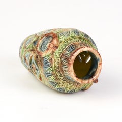 Dutch Frisian Art Pottery Twin Handled Vase, circa 1900