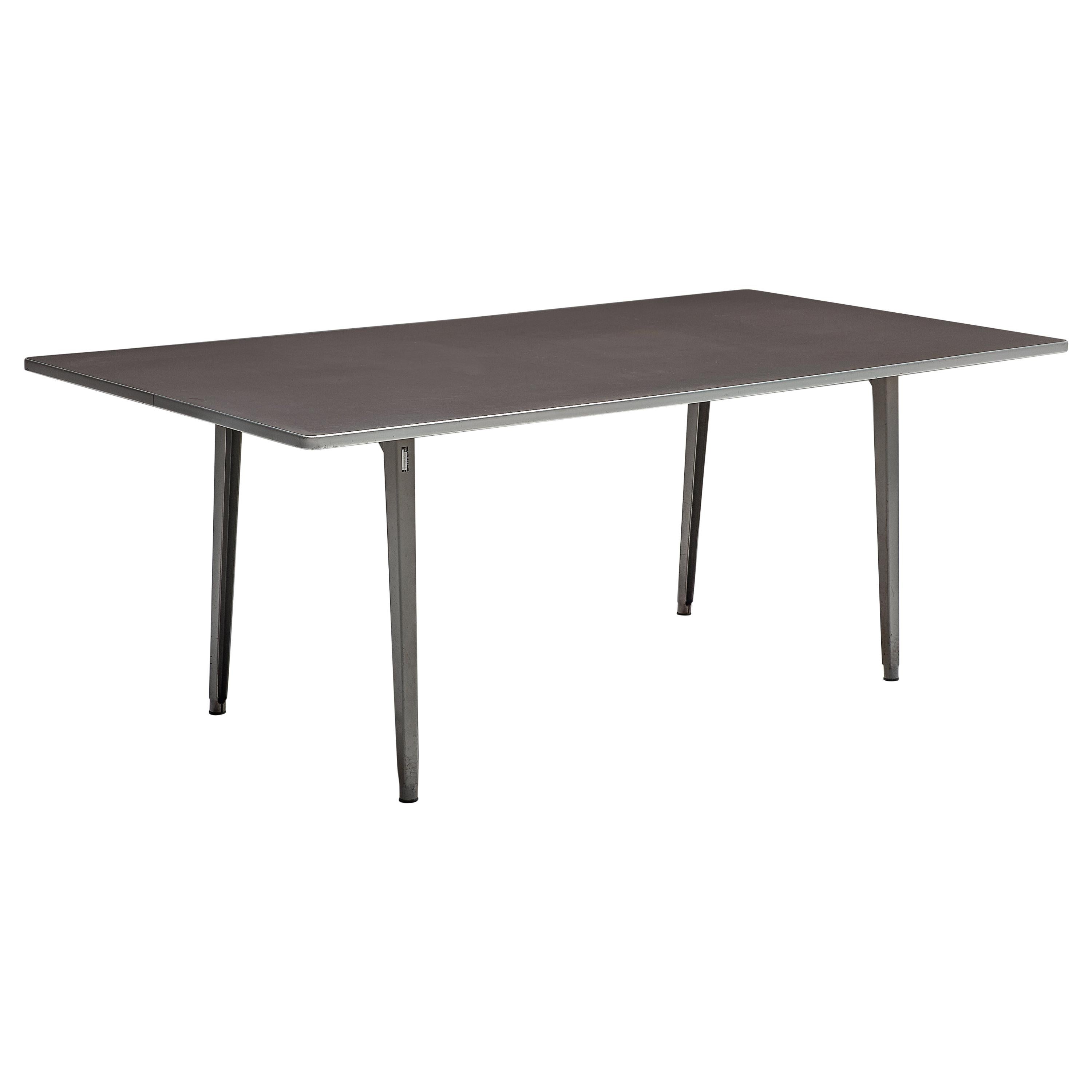 Dutch Friso Kramer Work Table in Metal