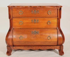 Dutch Fruit Wood Kettle Base Chest of Drawers