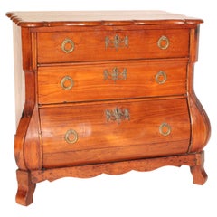 Dutch Fruit Wood Kettle Base Chest of Drawers
