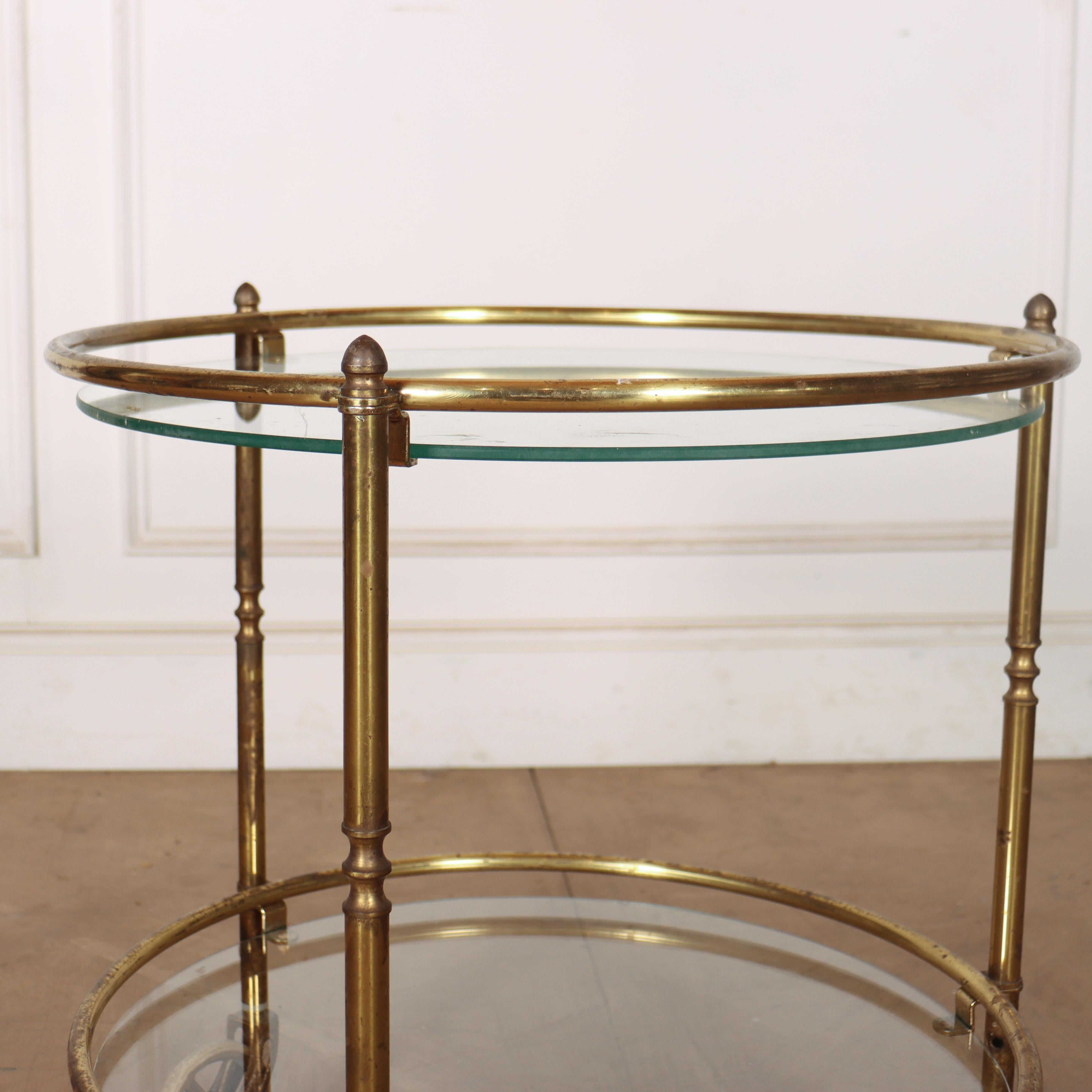 Dutch Glass Lamp Table In Good Condition For Sale In Leamington Spa, Warwickshire